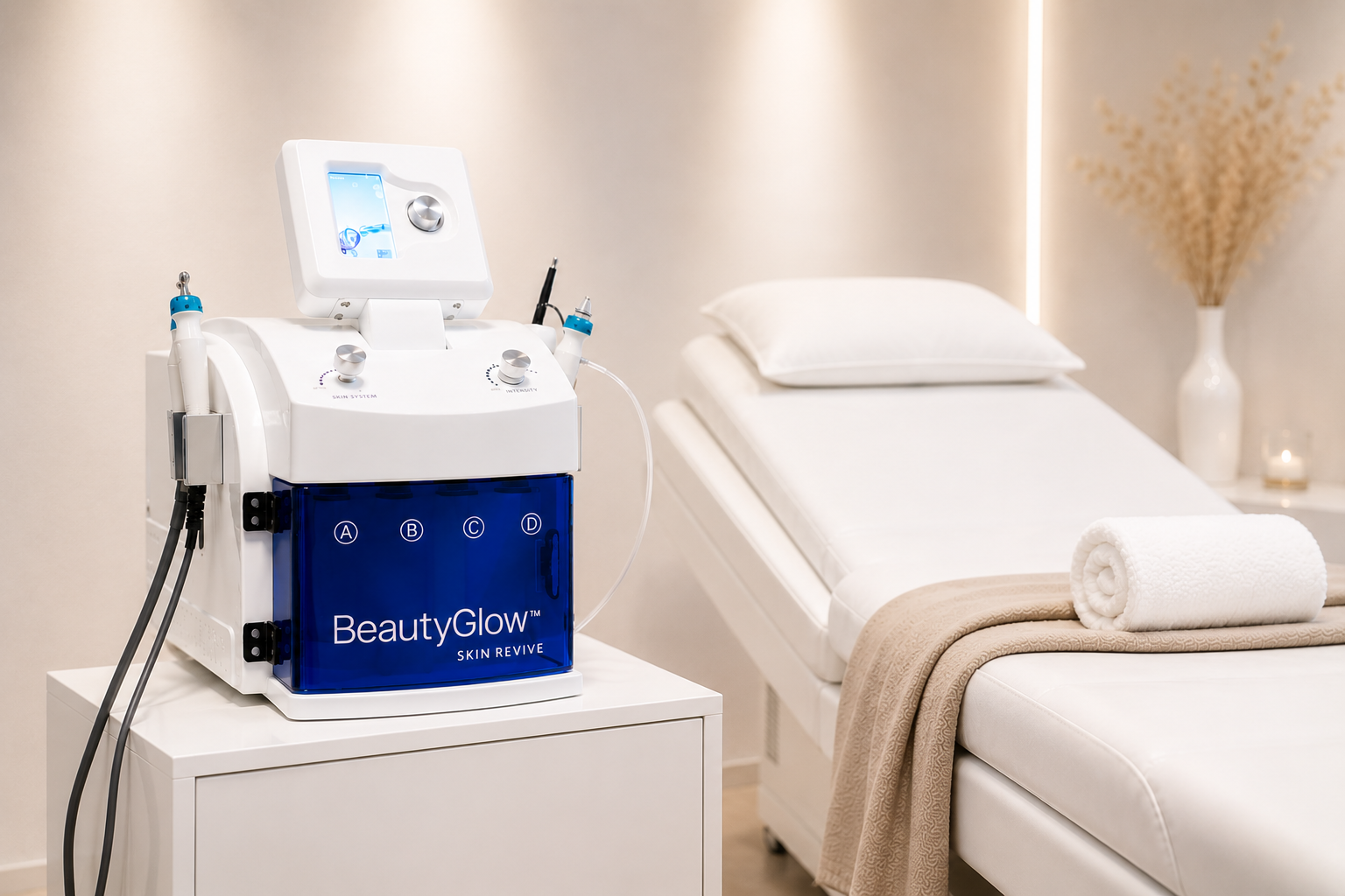 BeautyGlow Gerät im Behandlungsraum