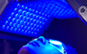 Blaue LED-Lichtanwendung