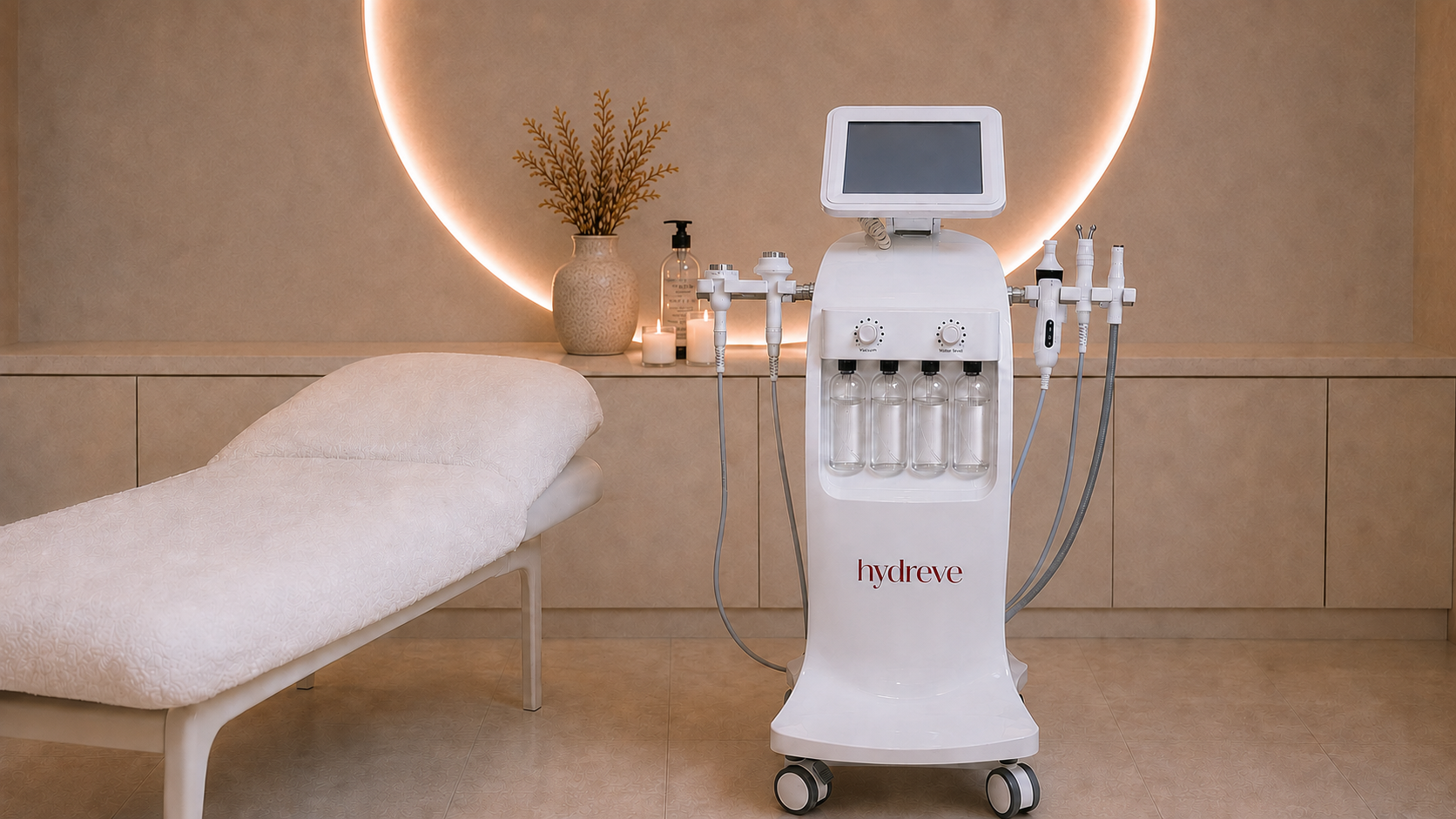 Hydréve Skin-Longevity-Plattform im professionellen Behandlungsraum