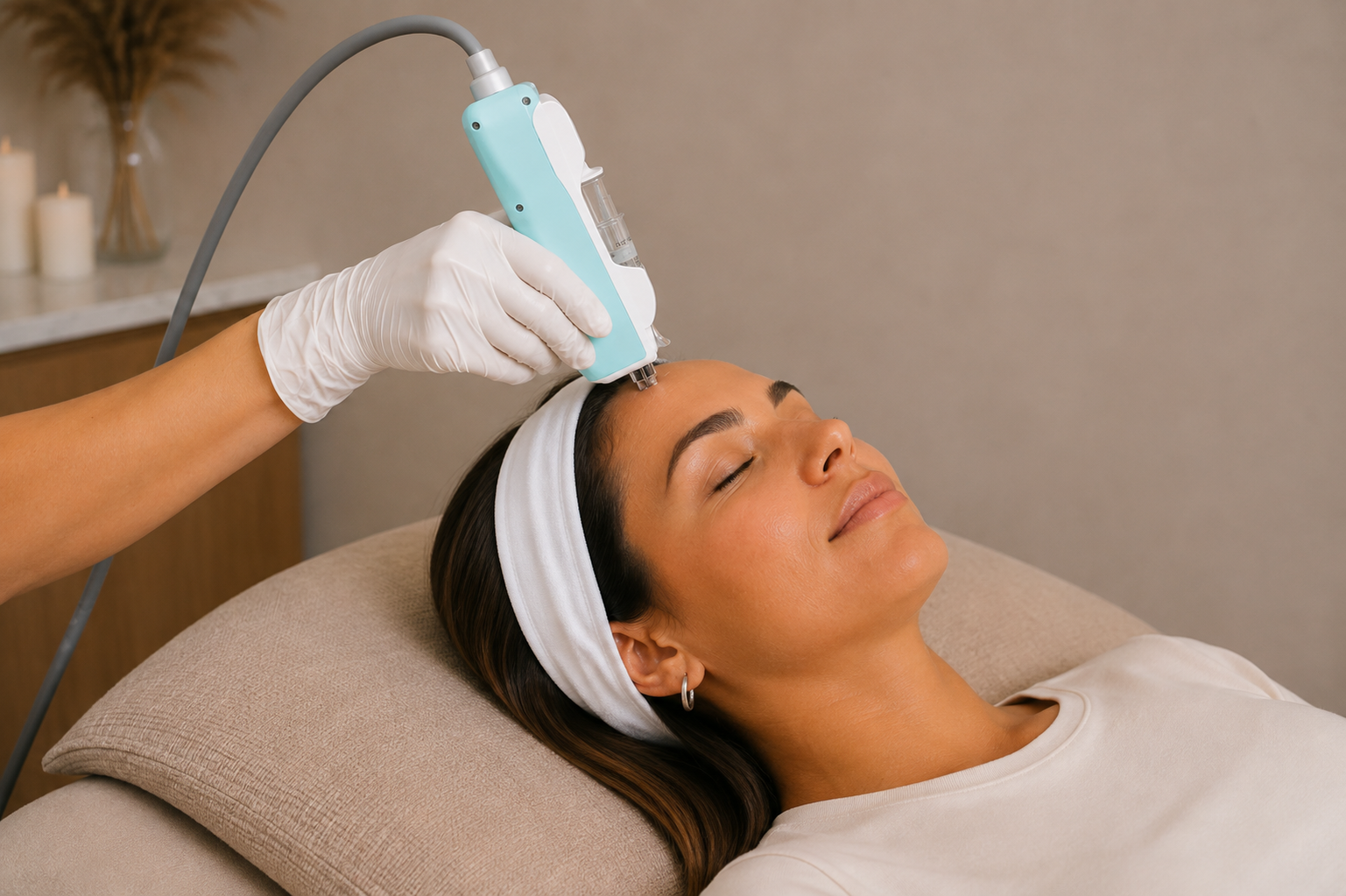 Regelmässige kosmetische Behandlung im Skin-Longevity-Konzept