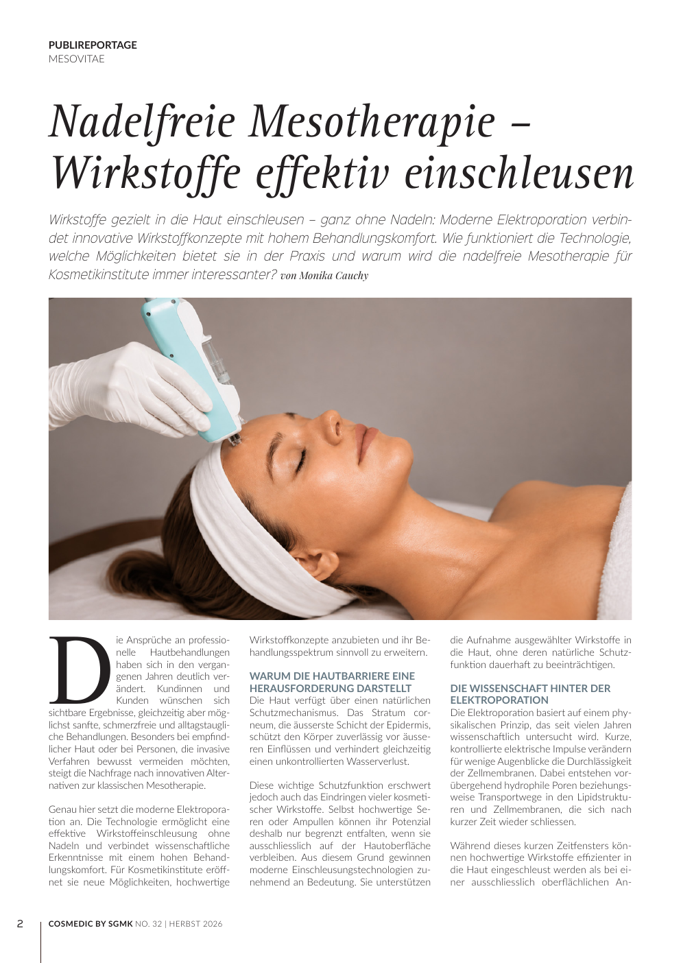 COSMEDIC by SGMK Publireportage MesoVitae
