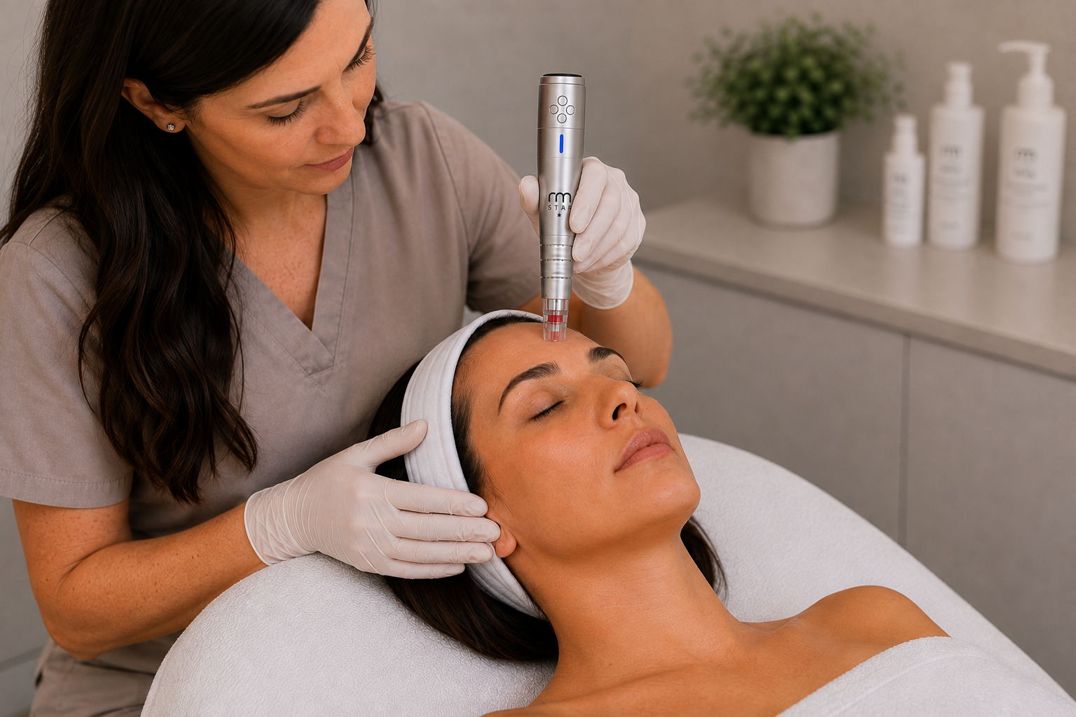 RM Star Microneedling Behandlung im Kosmetikinstitut