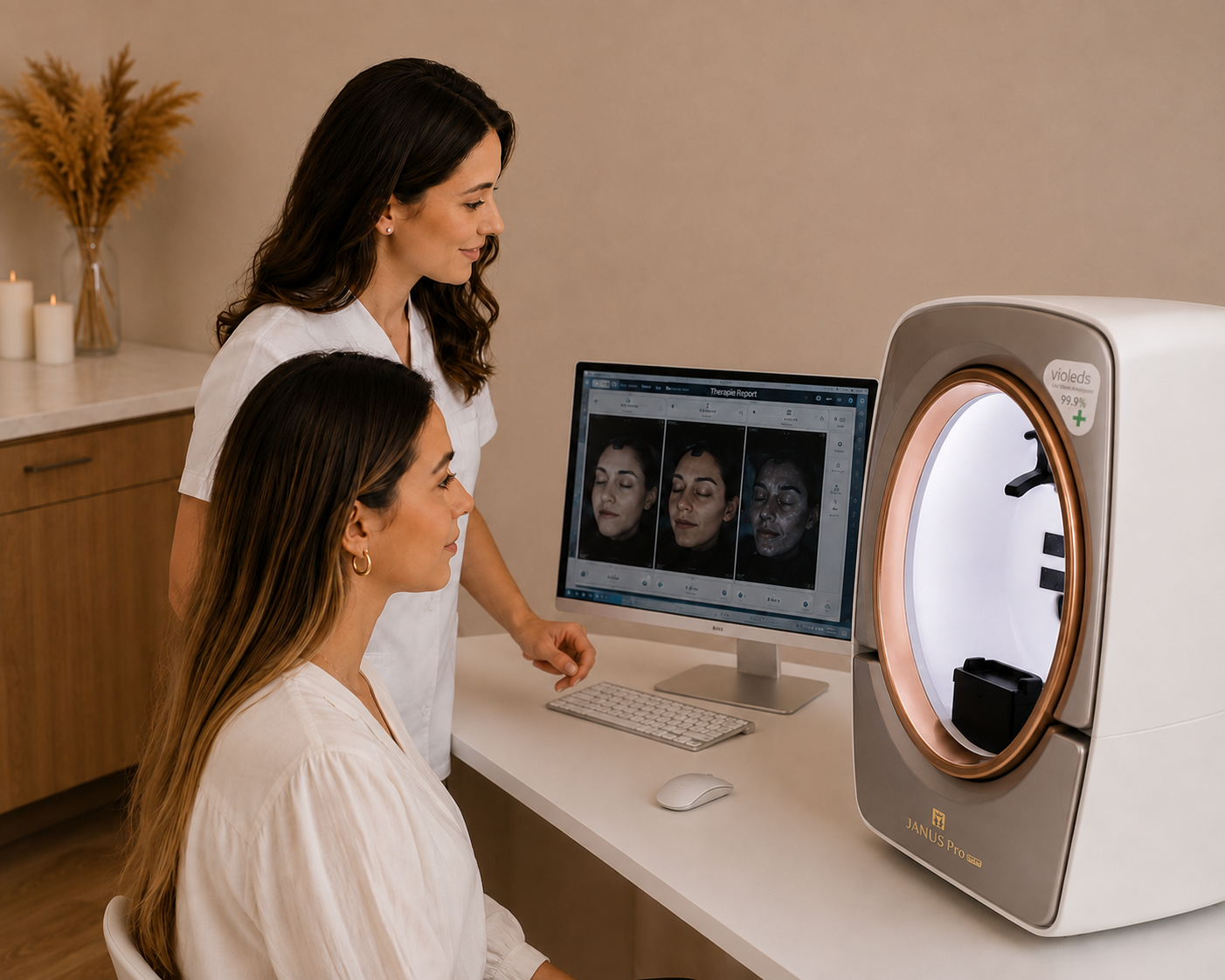 Professionelle KI Hautanalyse mit JANUS Pro Sunlike