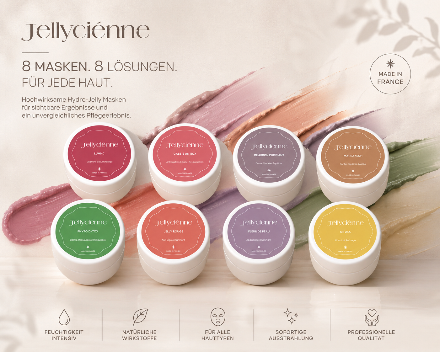 Jellyciénne HydroJelly Masken Sortiment
